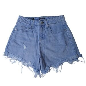 Wild Fable Womens High Rise Distressed Denim Shorts Light Wash Blue Size 0/24